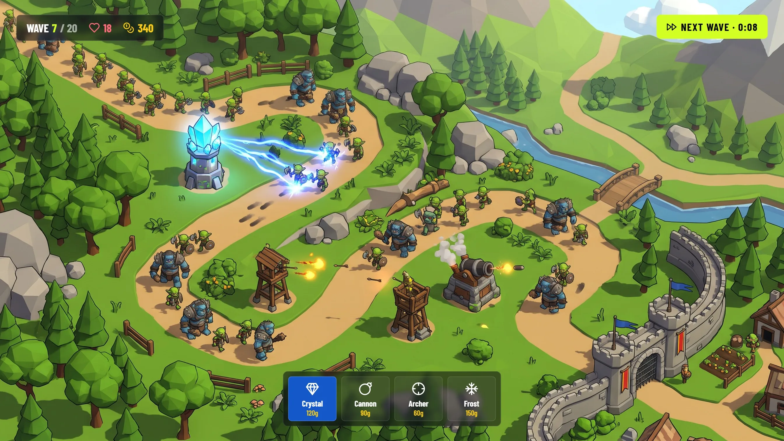 Grovewatch, Tower defense